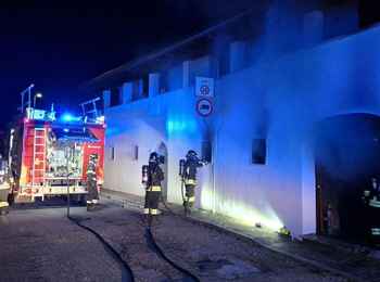 Incendio magazzino a Pinzano al Tagliamento