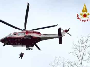 Intervento di soccorso a Fiastra nella zona delle Lame Rosse