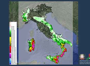 Maltempo in Calabria, Sardegna e Sicilia