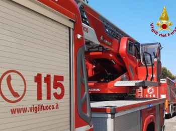 Principio d'incendio in una villetta