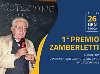 Protezione civile: lunedì 26 gennaio la consegna del Premio nazionale “Giuseppe Zamberletti”